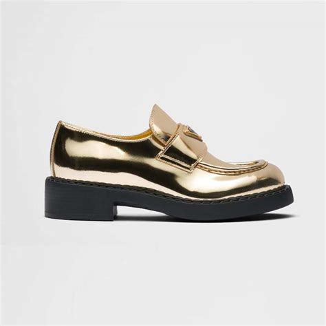 prada loafers gold|Prada loafers women's sale.